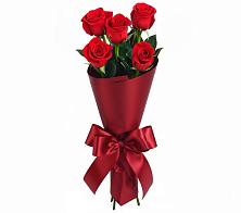 Букет 5 Красных роз Эдлесс Лав в Монетный
