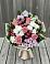 Букет цветов из: Альстромерии, Гвоздики, Розы и Хризантемы в Монетный