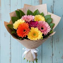 Букет цветов из:  Герберы в Монетный