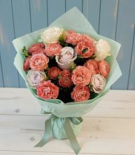 Букет цветов из:  Розы в Монетный