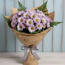 Букет цветов из:  Хризантемы в Монетный