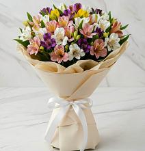 Букет цветов из:  Альстромерии #REPLACE_PRED# Монетный
