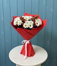 Букет цветов из:  Хризантемы в Монетный