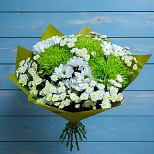 Букет цветов из:  Хризантемы в Монетный