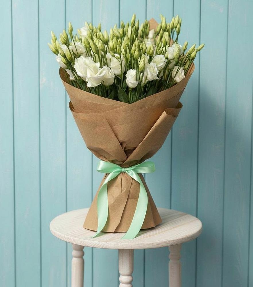 Букет цветов из: Лизиантусы в Монетный