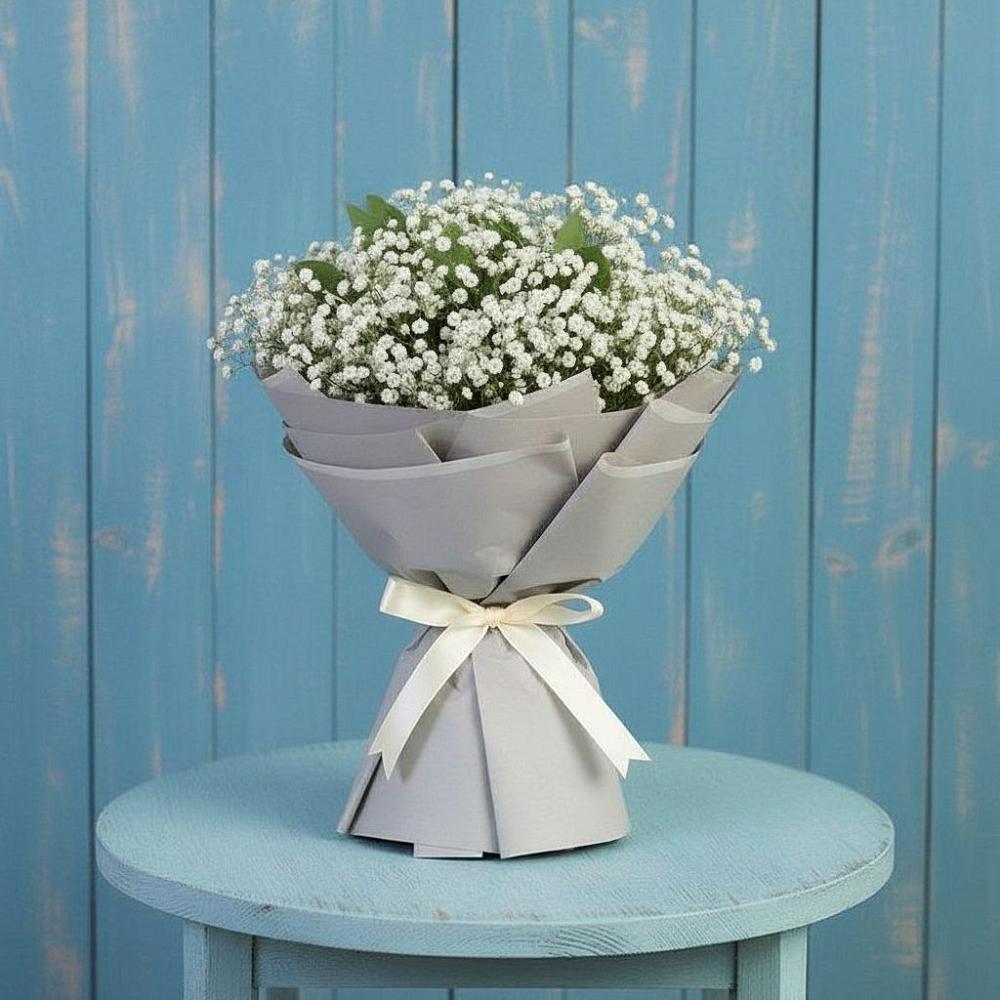 Букет цветов из: Гипсофила в Монетный