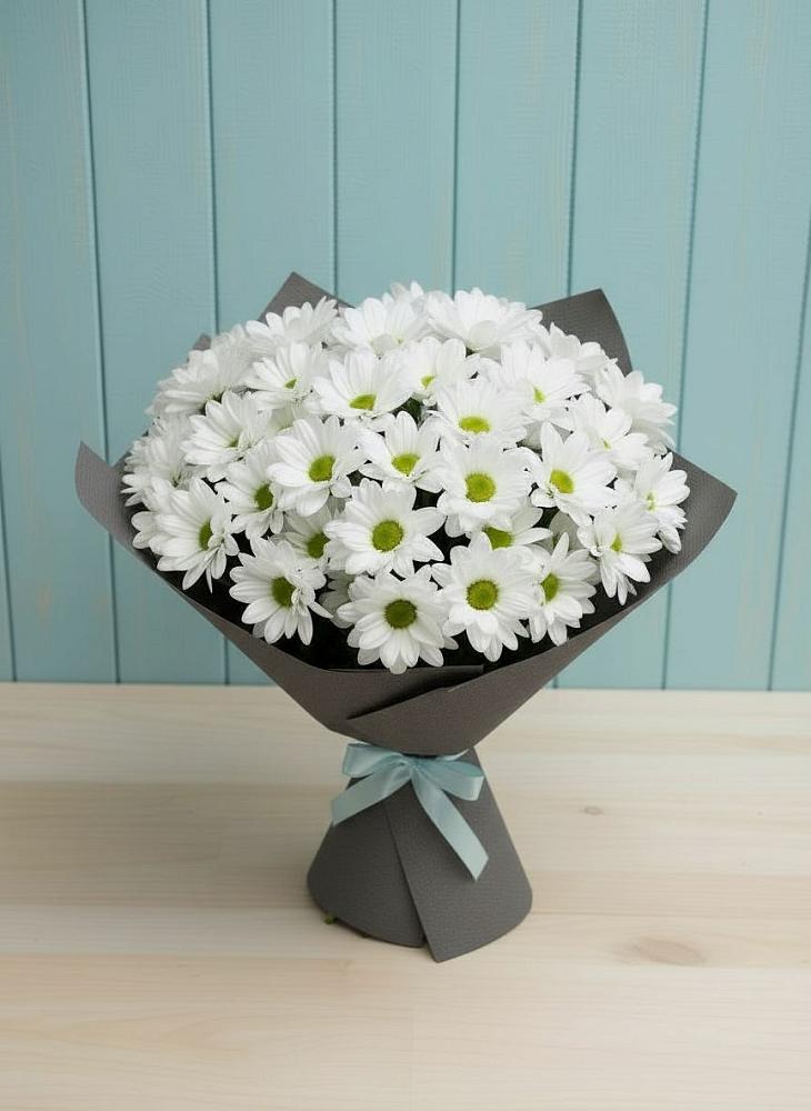 Букет цветов из: Хризантемы в Монетный