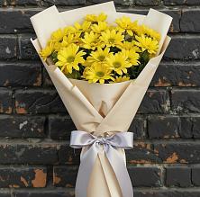 Букет цветов из:  Хризантемы в Монетный