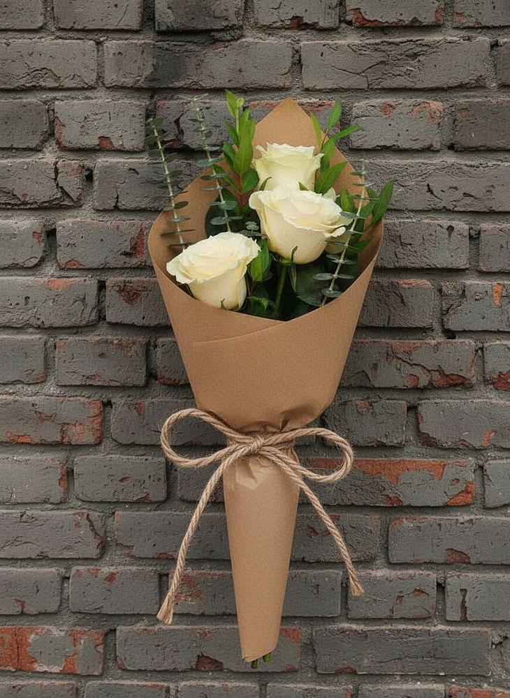 Букет цветов из: Розы в Монетный