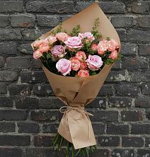 Букет цветов из:  Розы в Монетный