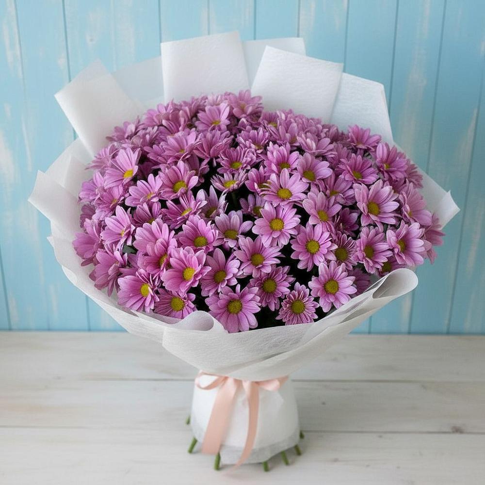 Букет цветов из: Хризантемы в Монетный