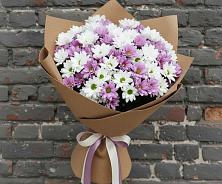 Букет цветов из:  Хризантемы в Монетный