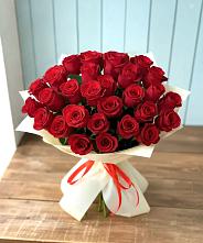 Букет 29 Красных роз в Монетный