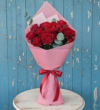 Букет цветов из:  Розы в Монетный