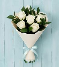 Букет цветов из:  Розы в Монетный