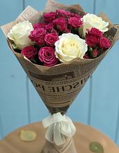 Букет цветов из:  Розы в Монетный