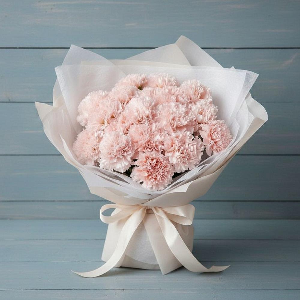 Букет цветов из: Гвоздики в Монетный