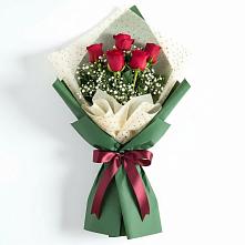 Букет цветов из:  Розы в Монетный