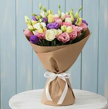 Букет цветов из:  Лизиантусы в Монетный