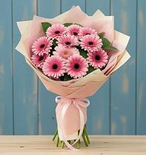 Букет цветов из:  Герберы в Монетный