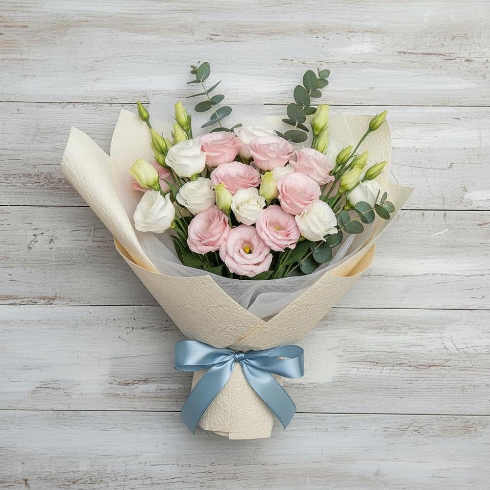 Букет цветов из: Лизиантусы в Монетный